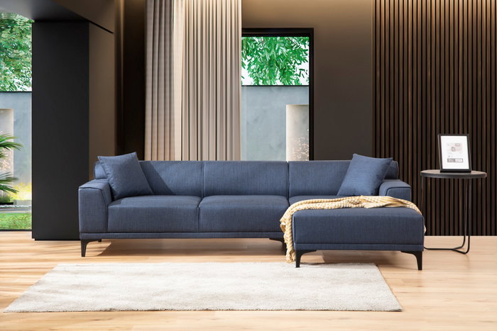 Atelier Del Sofa Petra R Corner - Sofá Esquinero Azul